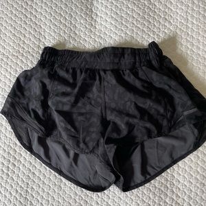 LuluLemon Black Cheetah Sport Shorts